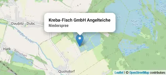 Kartenansicht Angelteich in Niederspree